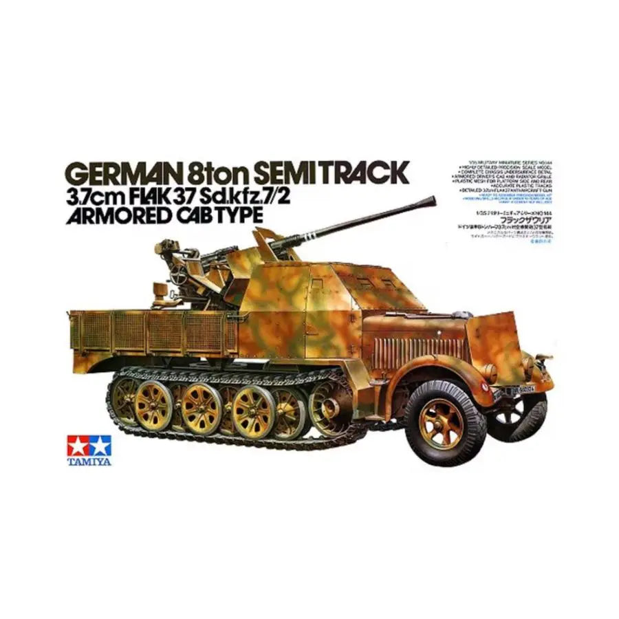 WWII German Sd.Kfz.10/5 Halftrack with 20mm Flak Gun 1/35 Resin Vehicle Kit - resin model view 3