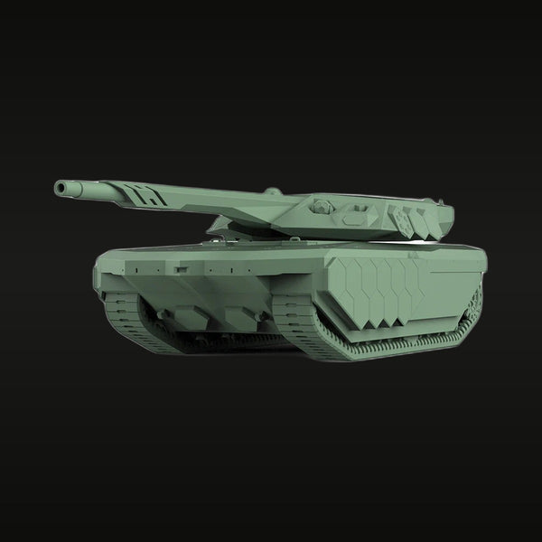 Modern Main Battle Tank with Spaced Armor 1/72 Resin Vehicle Kit