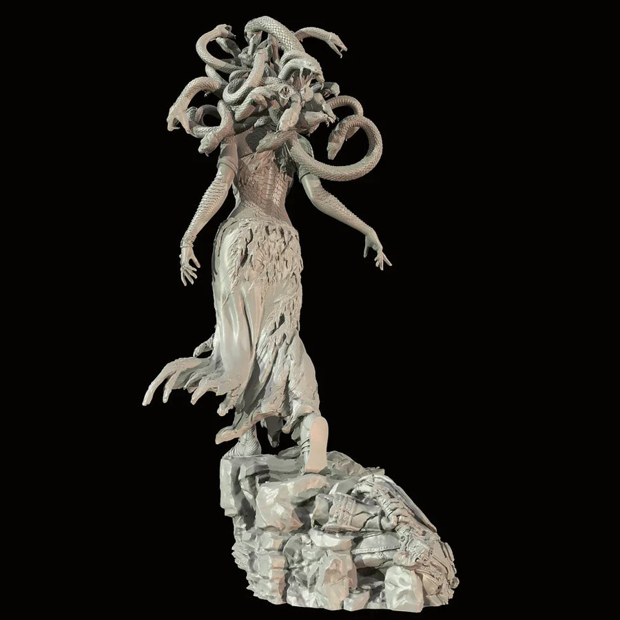 Medusa Gorgon Monster 50mm Resin Figure Kit - resin model view 4