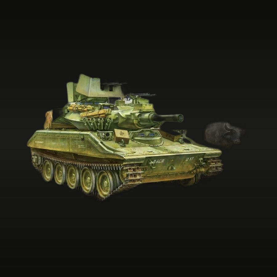Vietnam War M551 Sheridan Light Tank 1/35 Resin Vehicle Kit - unpainted resin model kit