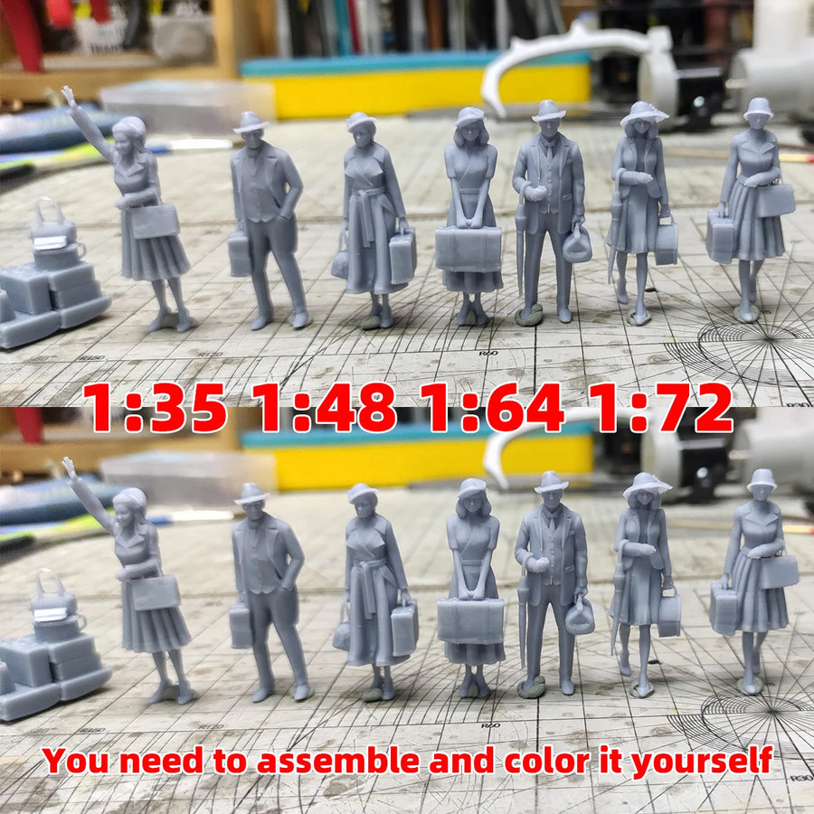 WWII Soldiers in Cage/Prison Compound 1/72 Resin Diorama Kit - resin model view 4