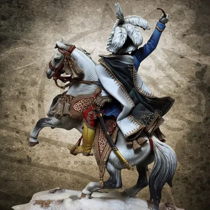 Napoleonic French Marshal on Rearing Horse 1/18 Resin Figure - resin model view 2