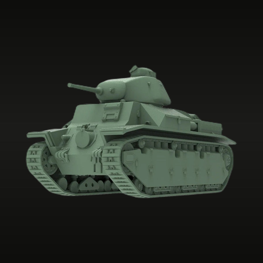 WWII French Char D2 Medium Tank 1/87 Resin Vehicle Kit - unpainted resin model kit