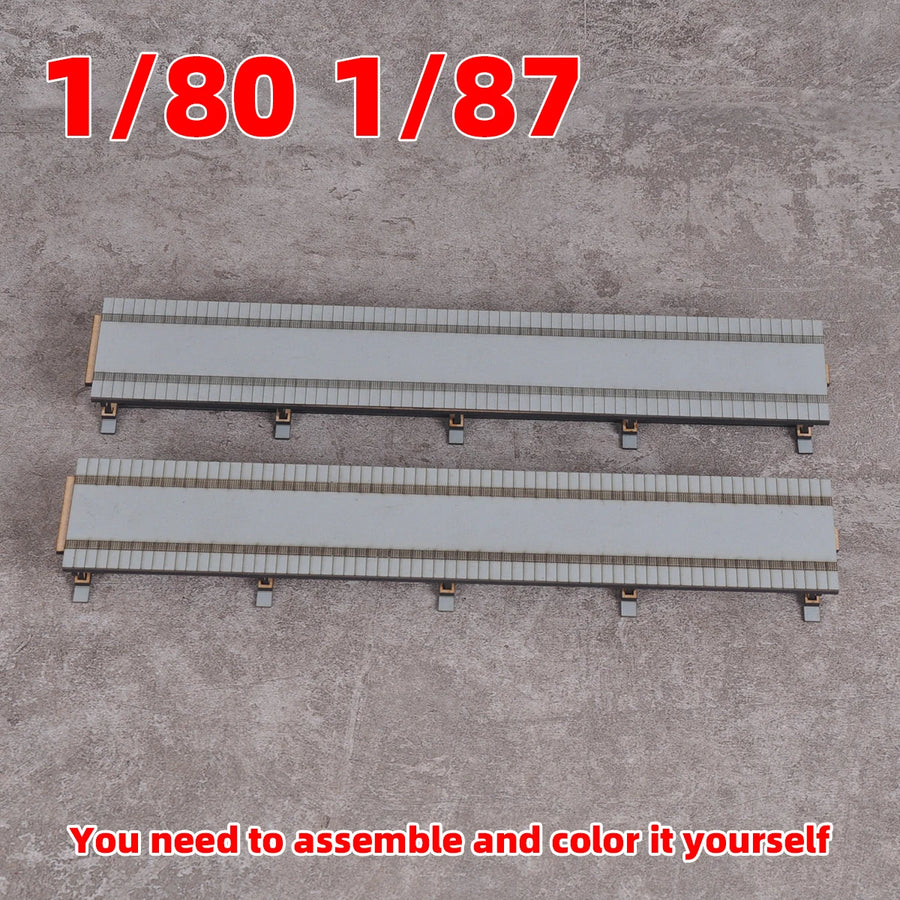 Assembly Architectural Sand Table Train Railway Residence Dwelling Railway Station Platform Diorama Scale Model Kit 1/87 1/80