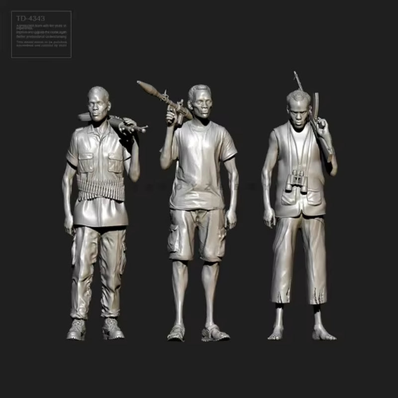 1/35 50Mm Resin Soldier Model Kits Figure Colorless and Self-Assembled TD-4343