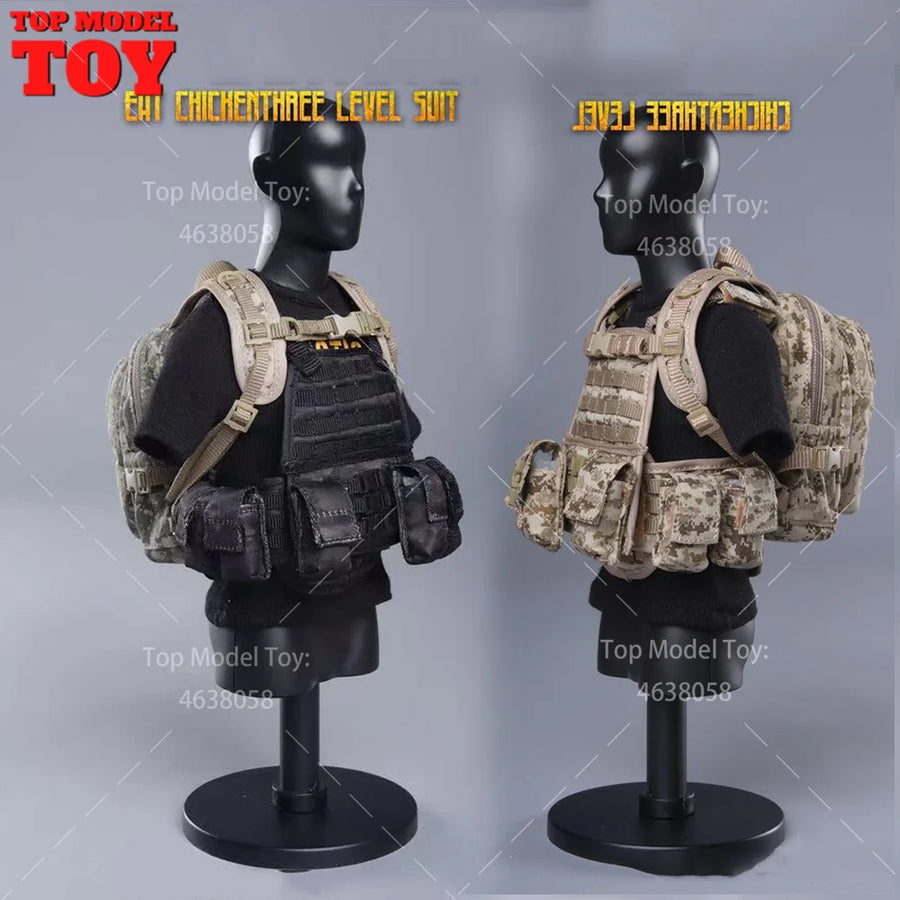 Modern Tactical Operator Bust with Body Armor & MOLLE Gear 1/6 Resin Kit - resin model view 2