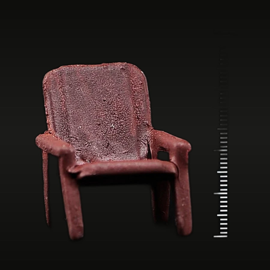Park Bench Outdoor Chair 1/64 Resin Diorama Accessory - unpainted resin model kit