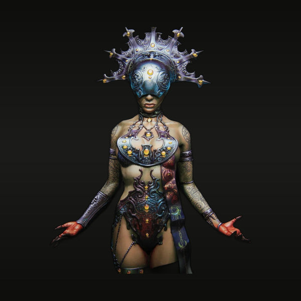 Steampunk Goddess with Spiked Crown Resin Figure Kit