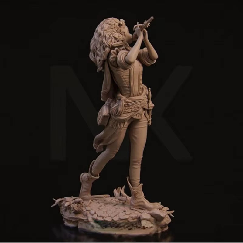Rik The Bard with Flute 1/24 Resin Figure Kit - resin model view 3