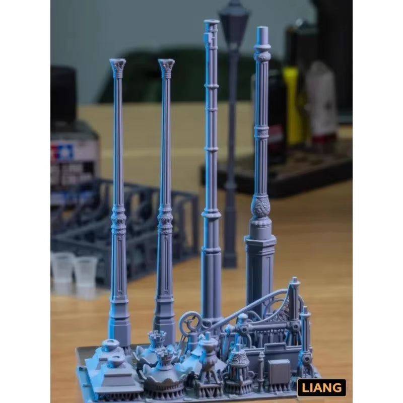 1/35 European Street Lighting Set (Resin Terrain) - resin model view 5