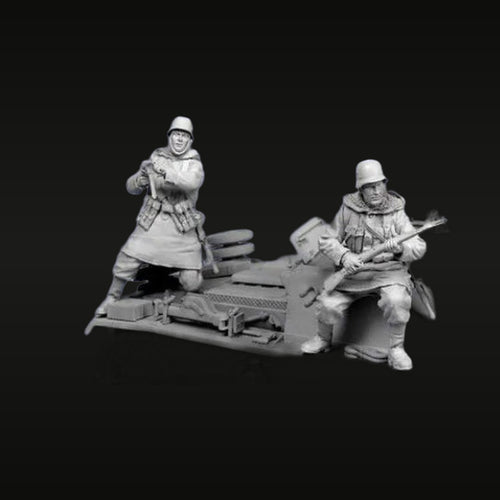 German Motorized Infantry Kharkiv Winter 1943 1/35 Resin Figure Kit