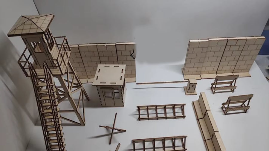 1/35 Modern Military Checkpoint Barriers (Resin Terrain) - resin model view 2