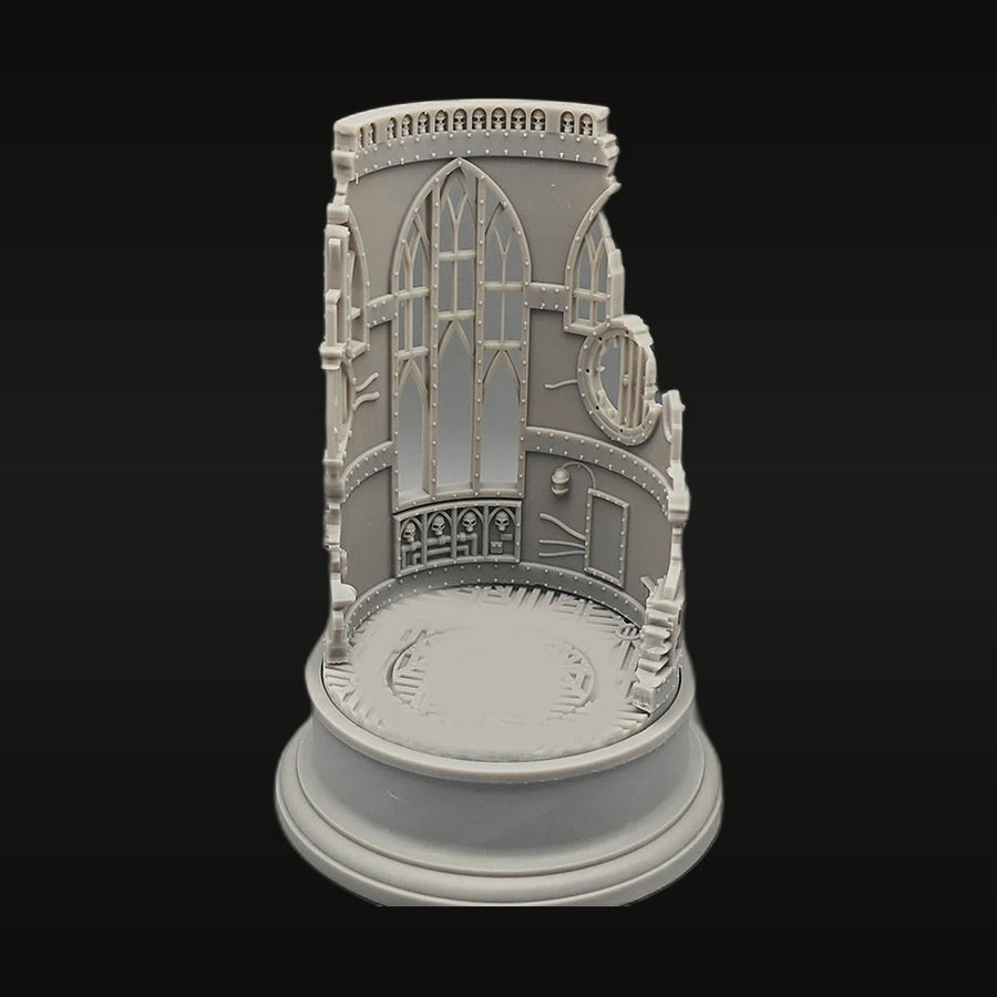 Gothic Cathedral Tower Diorama Base 1/35 Resin Model Kit - unpainted resin model kit