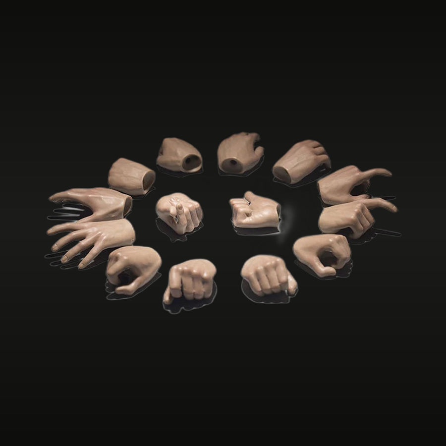 1/6 Scale Resin Hand Gesture Pairs - Male Body Accessories Kit - unpainted resin model kit