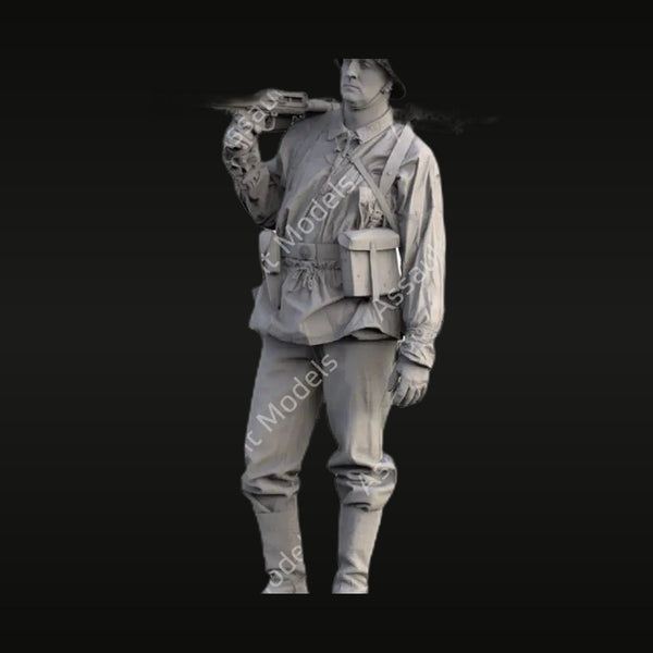 WWII Soviet Red Army Infantry with PPSh-41 SMG 1/35 Resin Figure Kit