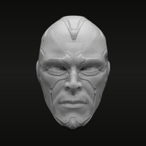 Sci-Fi Android Character Head Sculpture 1/6 Scale Resin Bust Kit