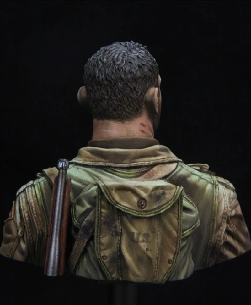 1/10 Scale Die-Cast Resin Bust Model Kit US Army 2Nd Ranger Soldier Statue Unassembled and Unpainted