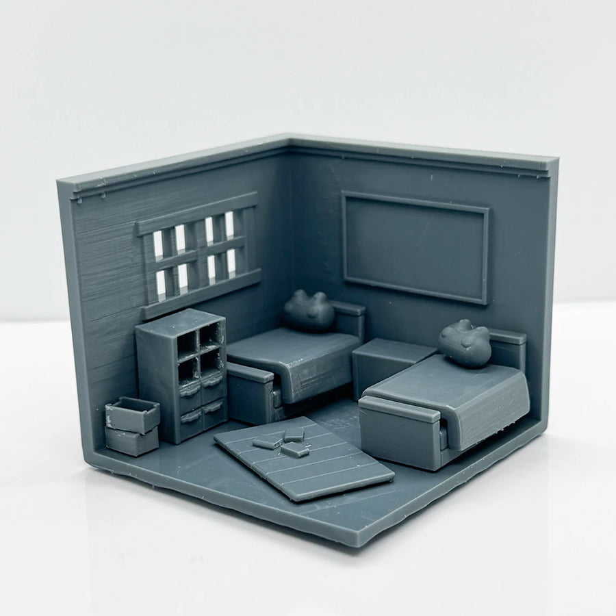 Double Room Bedroom Furniture Set LYTS088 1/220 1/48 1/64 1/72 1/87 1/144 1/160 Z Scale Miniature Scene