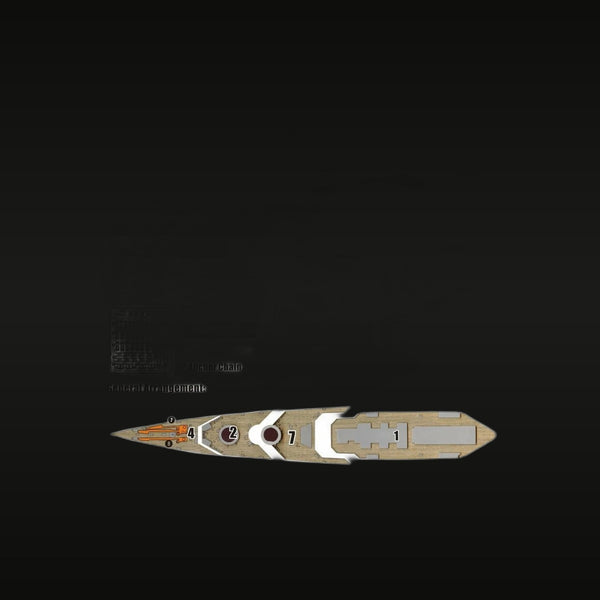 HMS Hood 1931 British Battlecruiser 1/700 Scale Resin Wooden Deck Kit