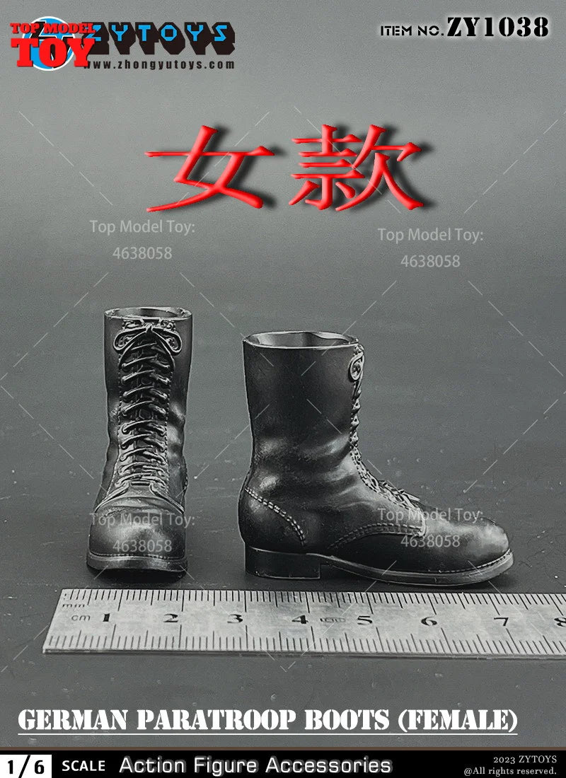 ZYTOYS ZY1024 ZY1028 ZY1034 1/6 WWII Military Boots Shoes Accessory Model Fit 12'' Male Soldier Action Figure Body Dolls Toy