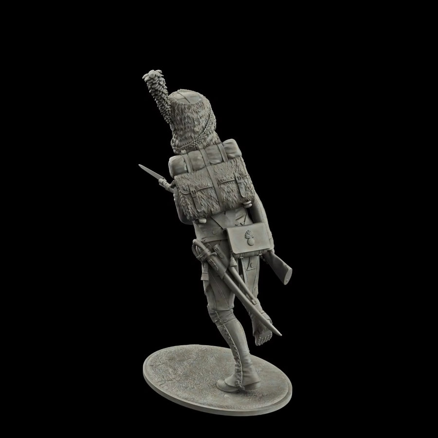 75Mm Resin Unpainted Figure Model Kit, Military Theme, Grenadier of French Line Infantry, Unassembled and Unpainted GK