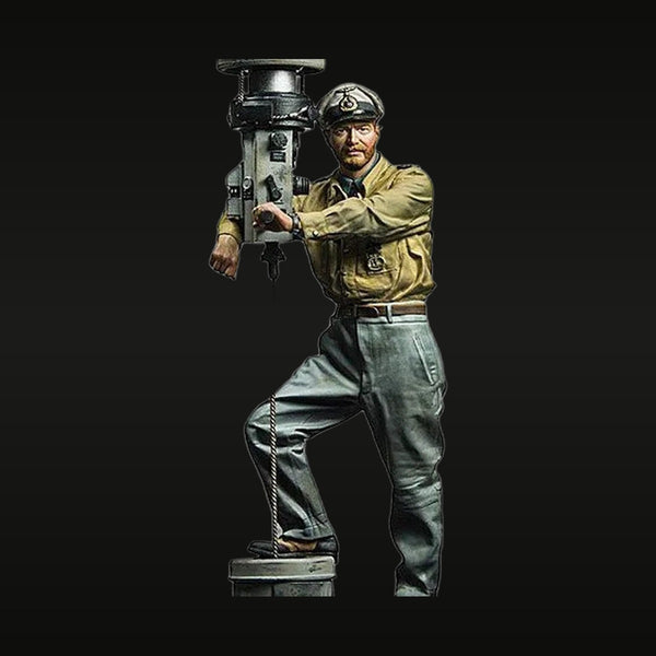 WWII German Navy (Kriegsmarine) Officer at Periscope 1/16 Resin Figure