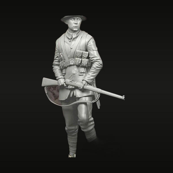 WWI British Soldier Lee-Enfield with Bayonet 1/16 Resin Figure Kit