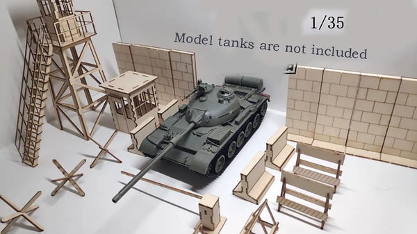 1/35 Modern Military Checkpoint Barriers (Resin Terrain)