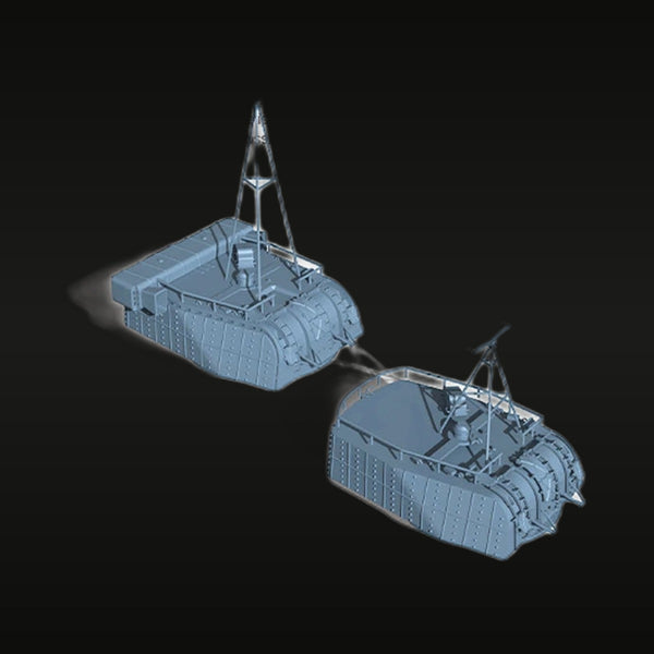 WWI British Mark Tank Twin Pack 1/700 Resin Kit