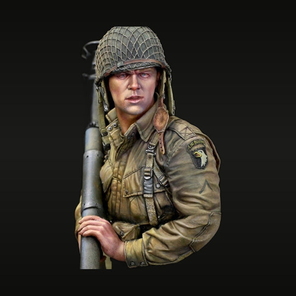 WWII US 101st Airborne Soldier with M1 Garand 1/10 Resin Figure Kit