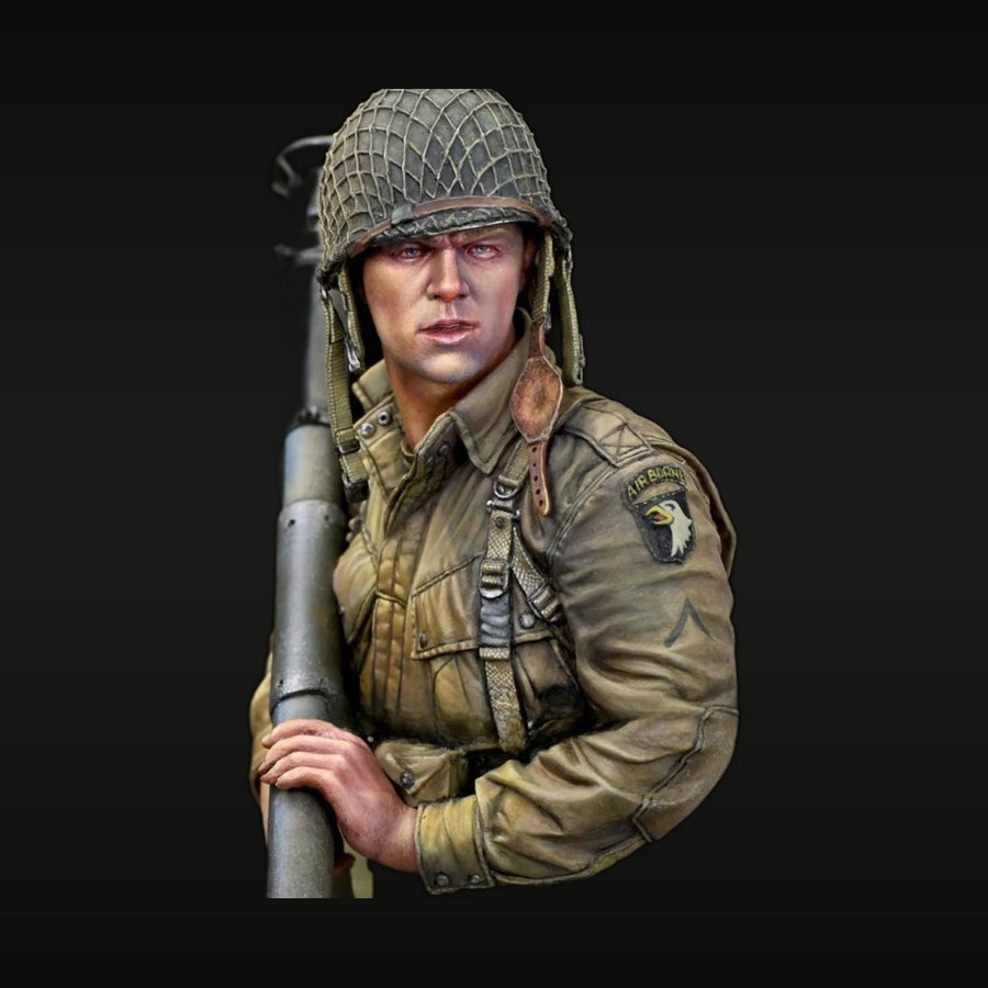 WWII US 101st Airborne Soldier with M1 Garand 1/10 Resin Figure Kit - unpainted resin model kit