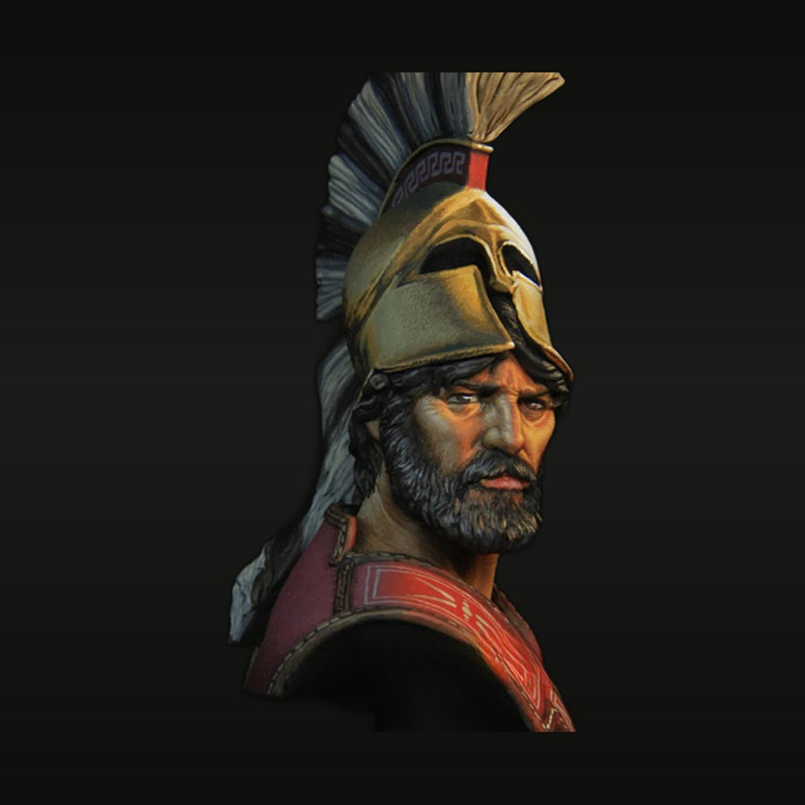 Ancient Greek Hoplite Warrior Corinthian Helmet 1/10 Resin Bust Kit - unpainted resin model kit