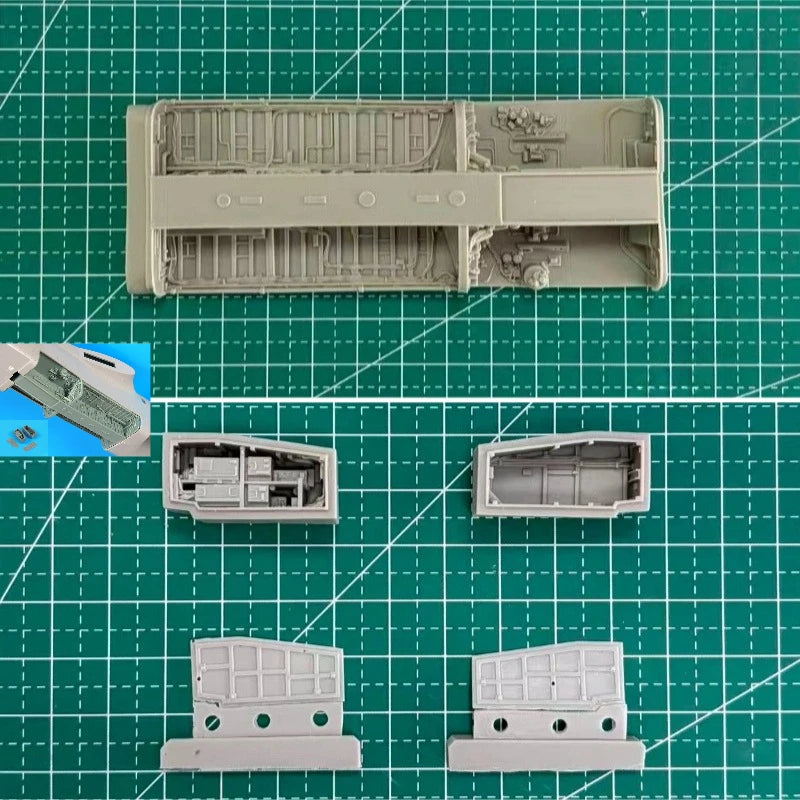 1/48 Scale Die-Cast Resin Aircraft Parts Model Assembled Kit Viking Aircraft Accessories Set Model Unassembled and Unpainted