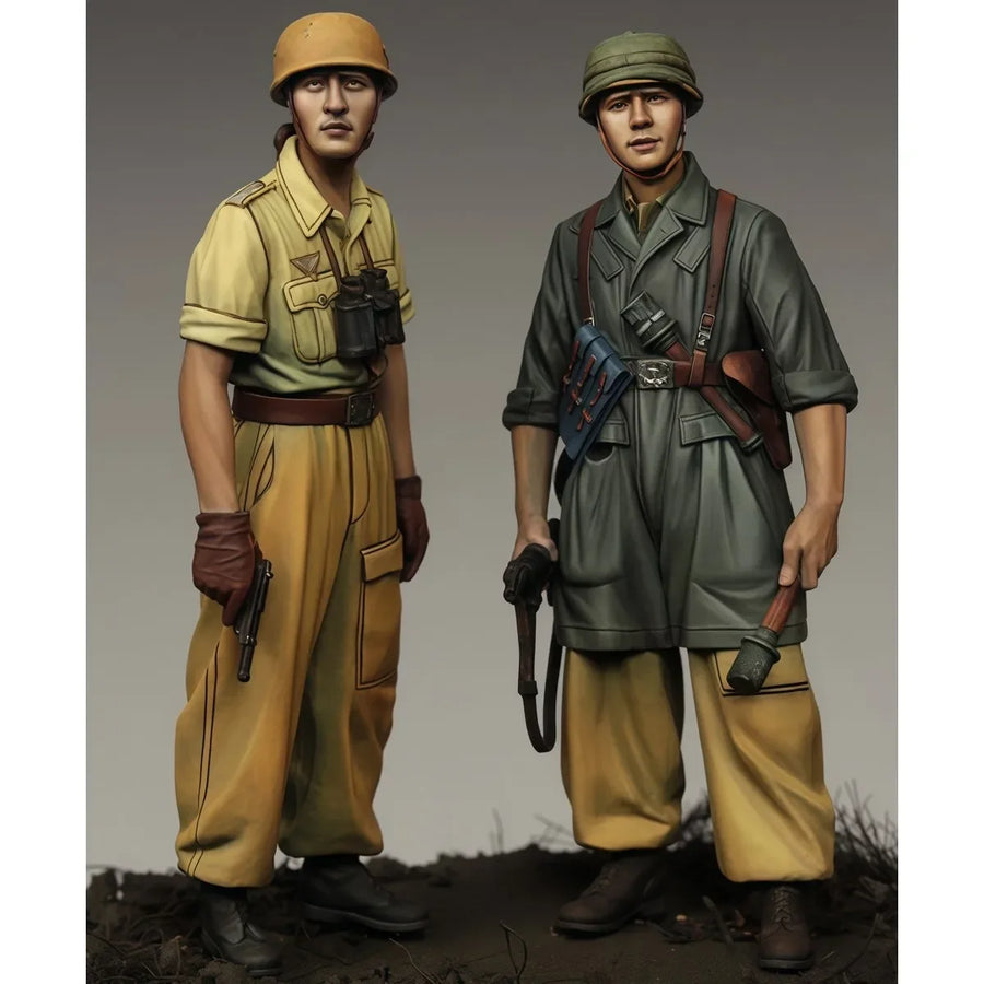 WWII Italian Colonial Infantry Set North Africa 1/35 Resin Figure Kit - resin model view 4