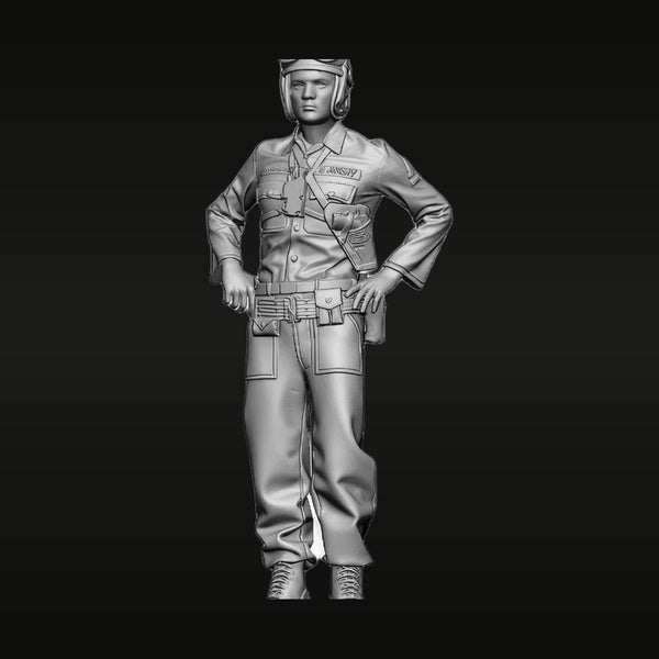 Cold War US Female Pilot Flight Suit 1/35 Resin Figure Kit