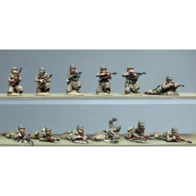 1/72 Scale Resin Figure Model Kit American Infantry 12 People Micro Scene Layout Unassembled and Unpainted DIY Toys