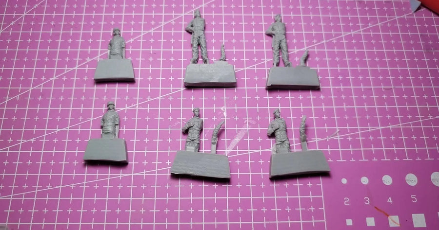 1/72 Resin Model Figure GK , 6Figure ，Unassembled and Unpainted Kit