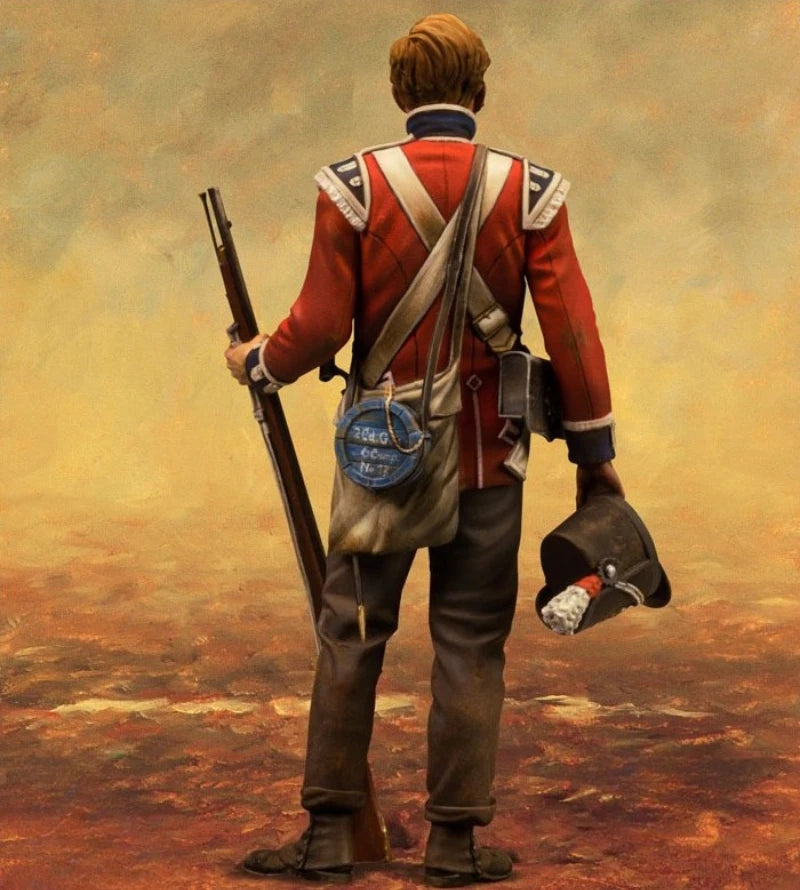 1/24 Scale 75Mm Die-Cast Resin Figure Model Kit Ancient Coldstream Guards Soldier 1815 Hobby Miniature Toy Unassembled Unpainted