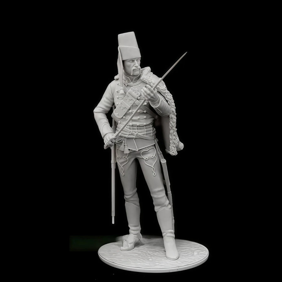 75Mm Resin Unpainted Model Kit, Military Theme, Russian Cavalry Squadron Soldier Unassembled and Unpainted GK