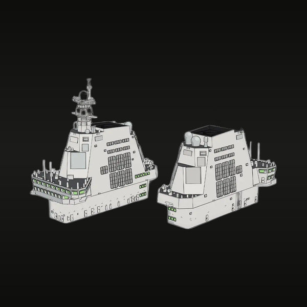 Modern JMSDF Aegis Destroyer Superstructure 1/700 Resin Kit