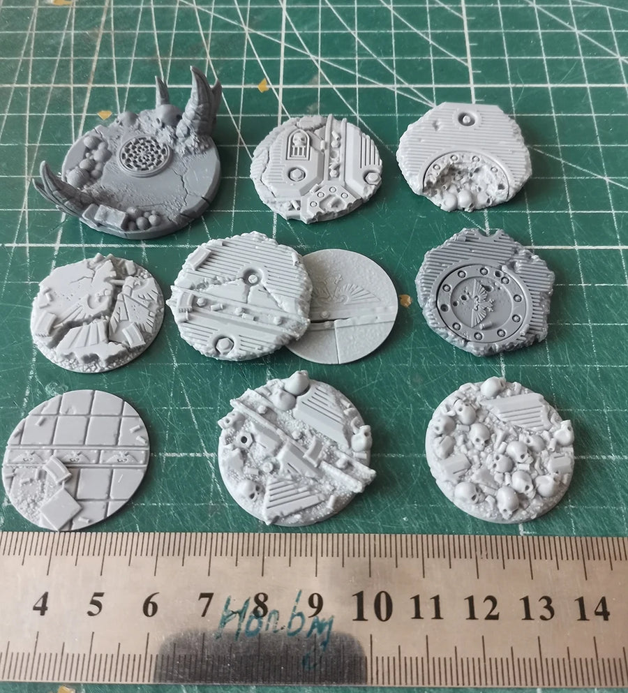 Model Ruins Scene Accessories Platform Display Tools Diameter 32Mm 10PCS DIY