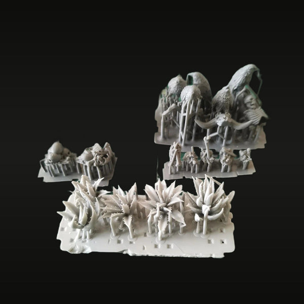 Fantasy Undead Terrain Diorama Multi-Part Spiky Ruin 1/35 Resin Kit