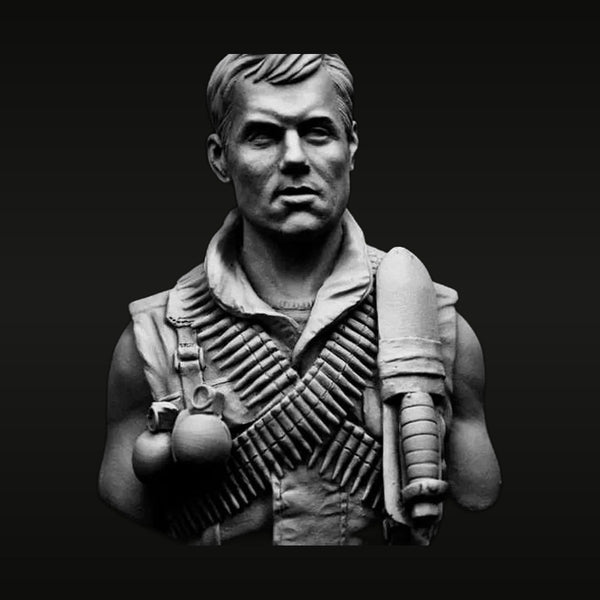 Modern US Special Forces Operator with Bandolier Bust 75mm Resin Kit