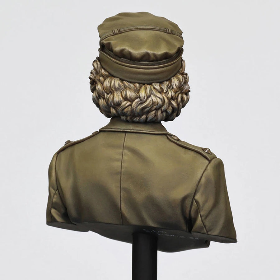 WWII British ATS Female Officer Service Cap 1/10 Resin Bust Kit - resin model view 4
