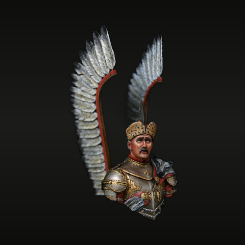 Polish Winged Hussar Officer 1/35 Resin Bust Figure