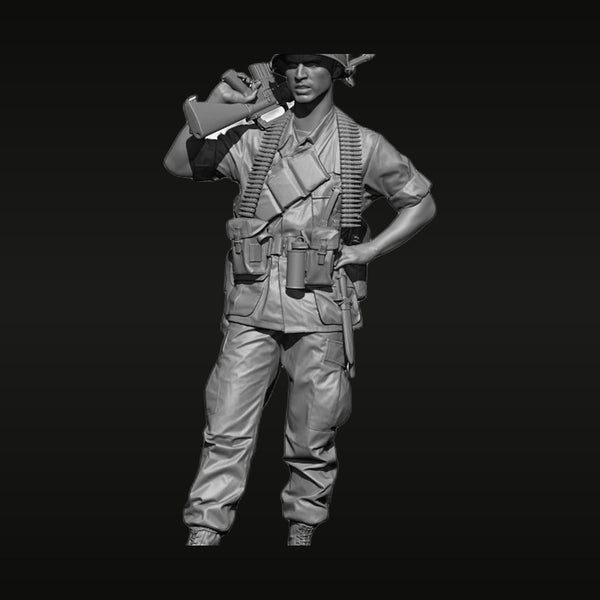 Vietnam War US Rifleman with M16 1/35 Resin Figure