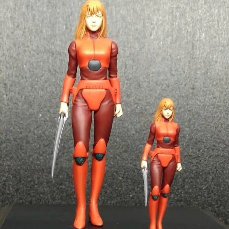 Cyberpunk Sword Girl Orange Suit 1/20 Resin Figure Kit - resin model view 2