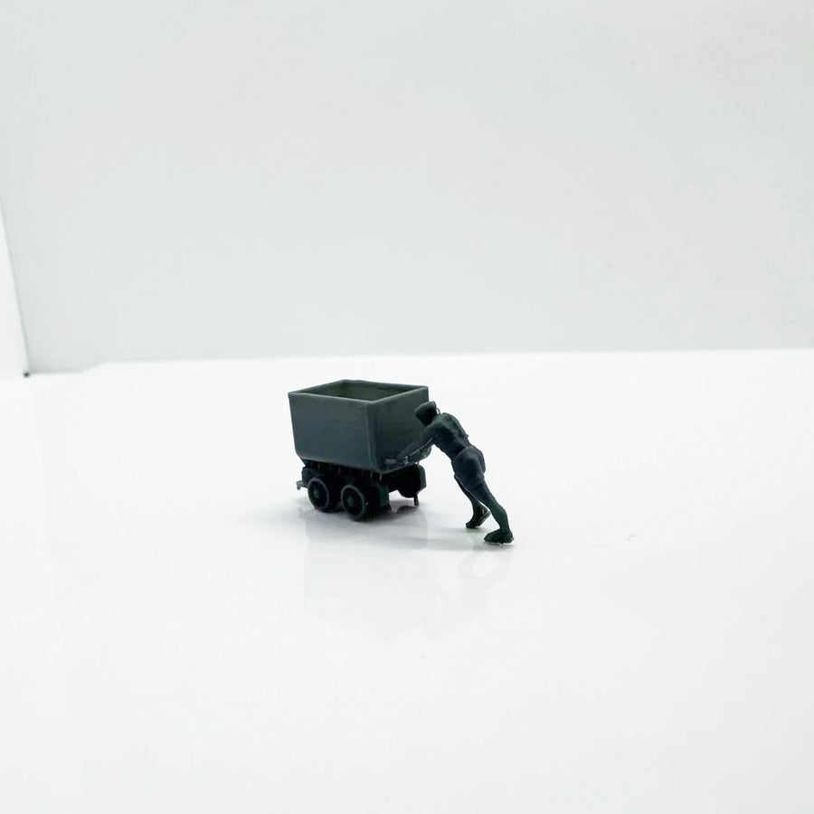 Ore Cart Figure Scene Set LYTS105 1/87 1/160 1/220 Miniature Building Military Car