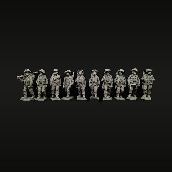 British WWII Infantry Squad 10-Figure Set 1/72 Resin Kit