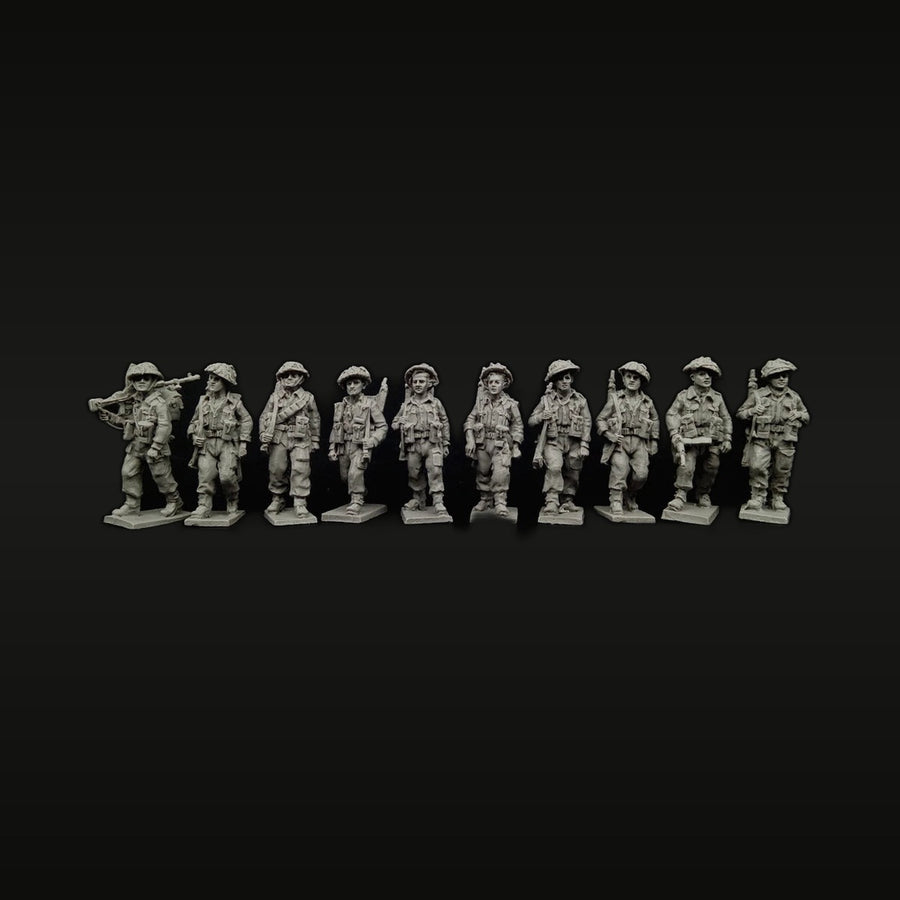 British WWII Infantry Squad 10-Figure Set 1/72 Resin Kit - unpainted resin model kit